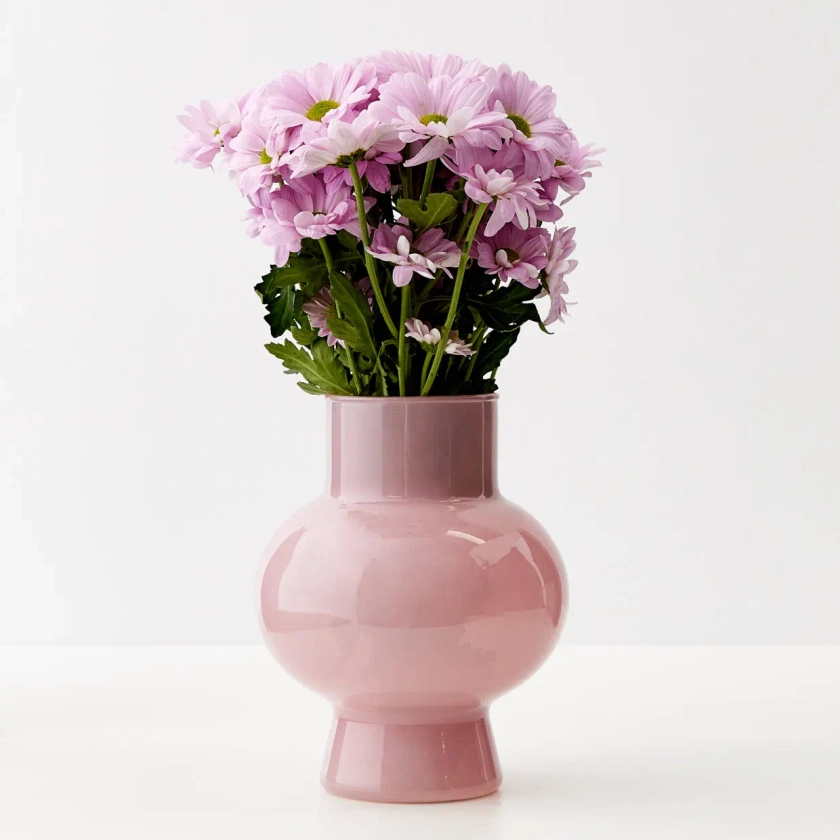 Coloured Glass Vase Pink | Floral Vases & Planters - GIGI&TOM