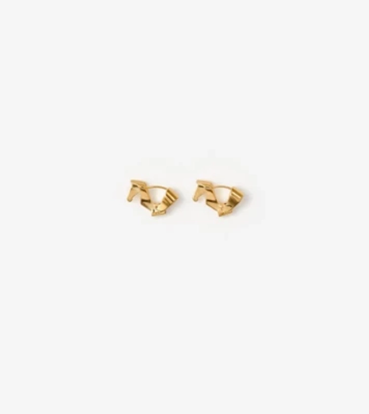 Horse Hoop Earrings in Gold - Women | Burberry® Official