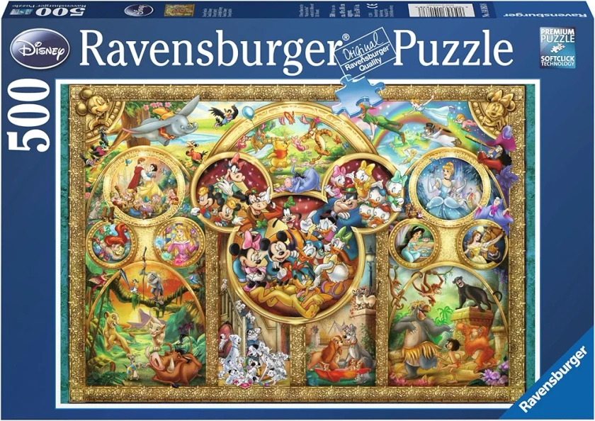 Ravensburger - Puzzle Adulte - Puzzle 500 pièces - Famille Disney - Adultes et enfants dès 12 ans - Puzzle de qualité supérieure fabriqué en Europe - 14183