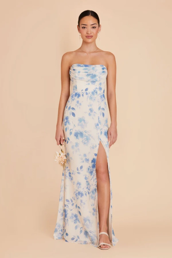 Mira Convertible Dress - Blue Rococo Floral