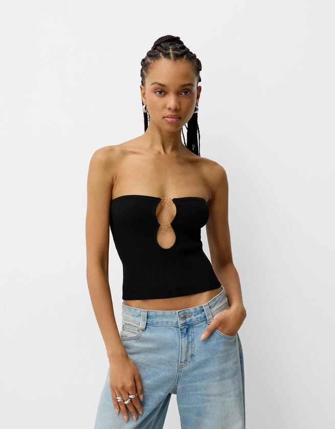 Top bandeau perles fantaisie - BSK Teen