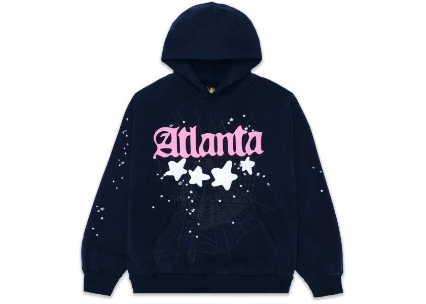 Sp5der Atlanta Hoodie Navy