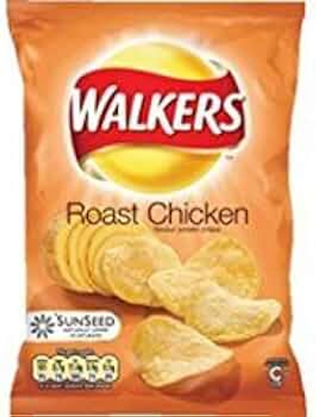 Walkers Crisp Roast Chicken 32.5g Bags (Box of 32)