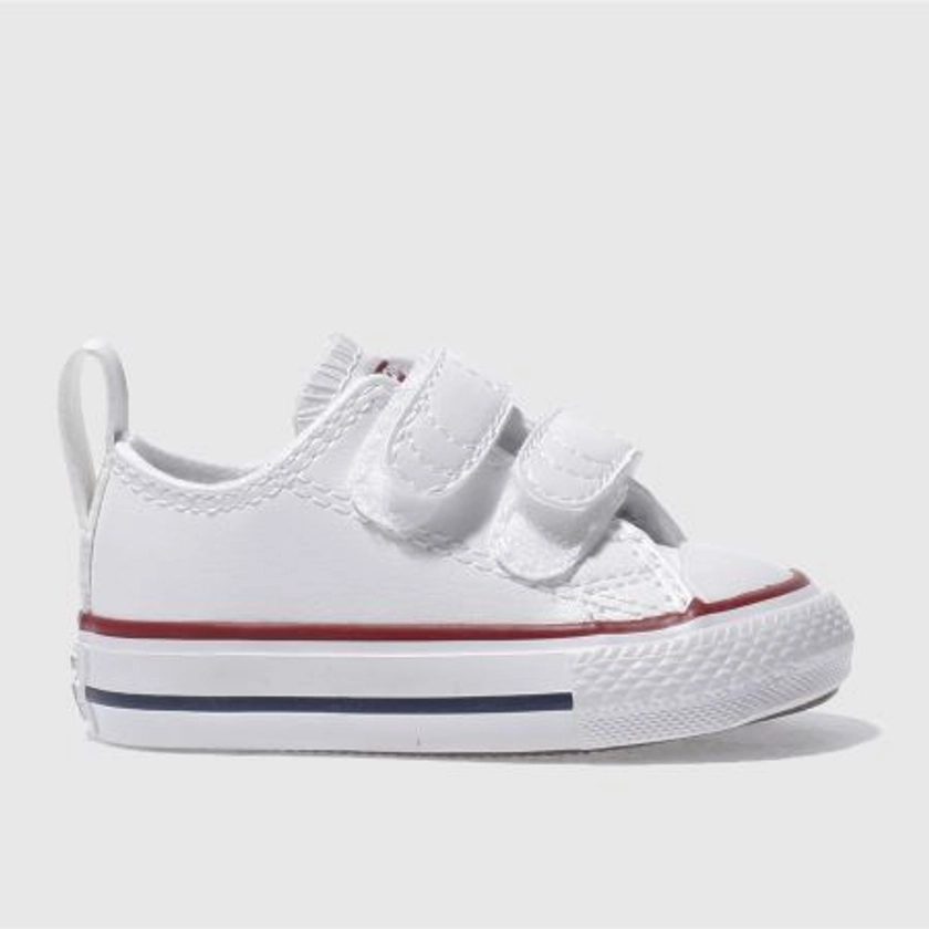 Conversewhite & red all star lo 2v Toddler trainers