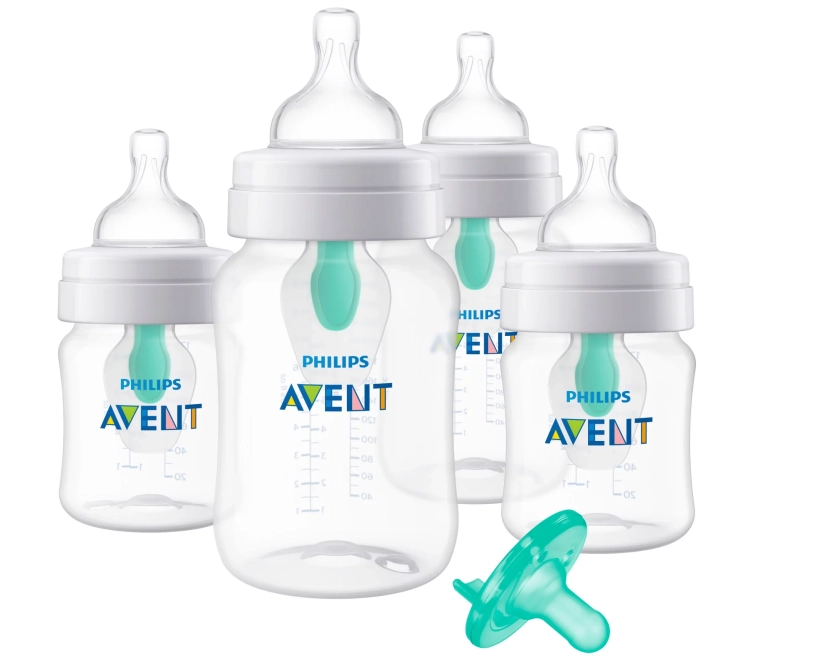 Philips Avent Anti-colic Baby Bottle with AirFree Vent Newborn Gift Set Exclusively At Walmart, SCD306/00