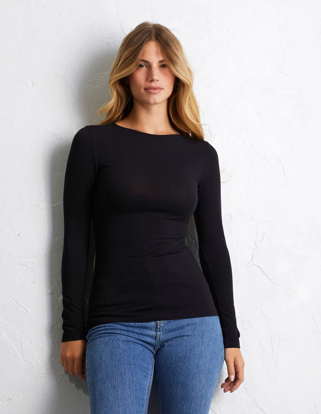 Pull à manches longues - Basic avec Cashmere