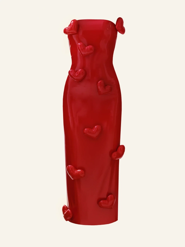 Love Killa dress in Red patent