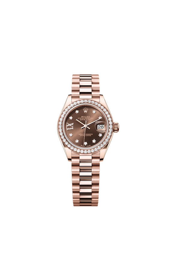 Rolex Lady-Datejust watch: 18 ct Everose gold - m279135rbr-0001
