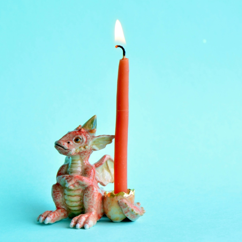 Dragon Cake Topper 🐉 |⛺️ Camp Hollow Porcelain Party Animal
