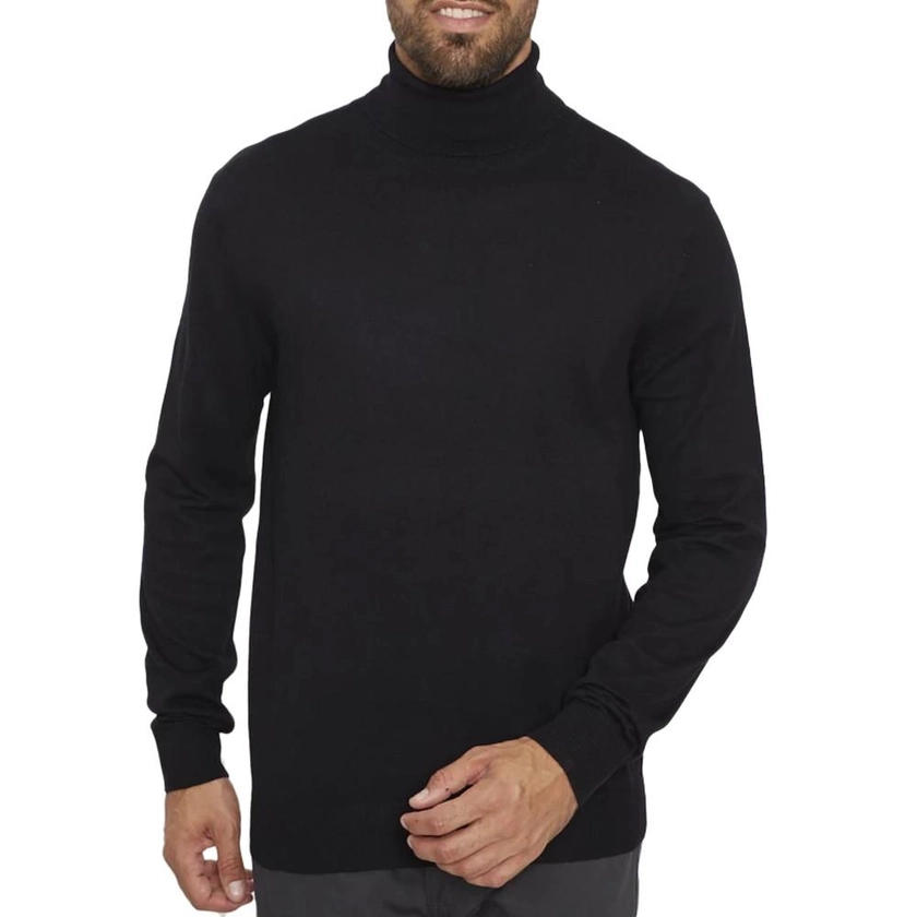 Pull Col Roulé Noir Homme Jack & Jones Whemil | Espace des marques