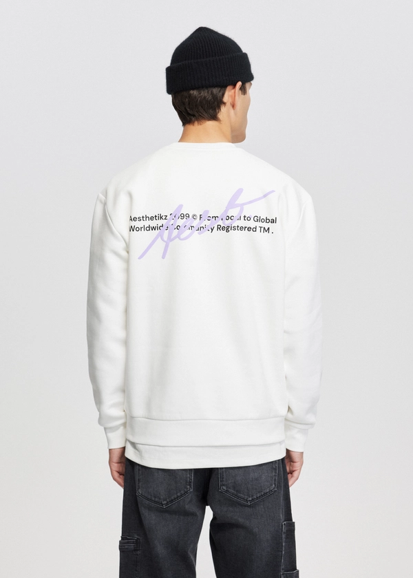 Sweater met print written