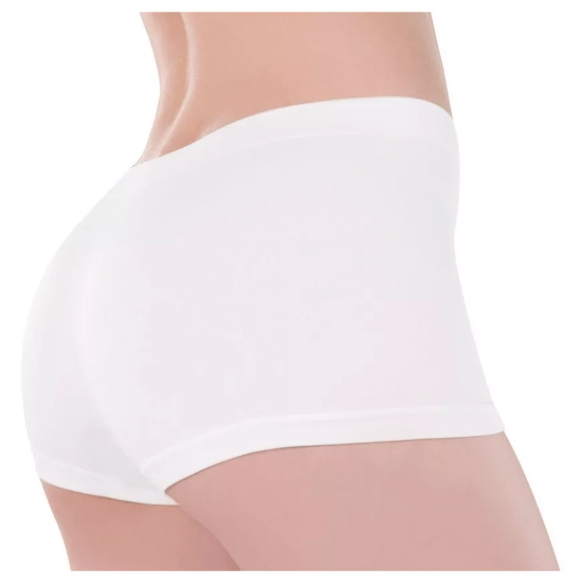 Adult White Boyshorts