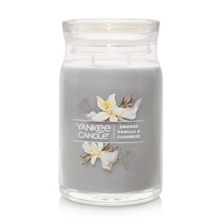 Smoked Vanilla & Cashmere Signature Large Jar Candle - Signature Large Jar Candles | Yankee Candle