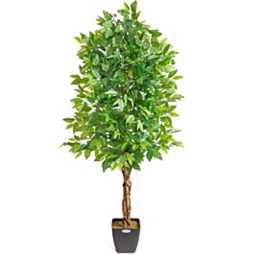 Artificial Green Ficus Tree