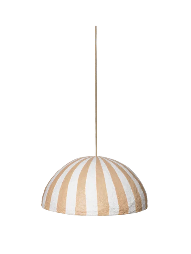 Half Dome Lampshade | Graphic lampshade with stripes | ferm LIVING