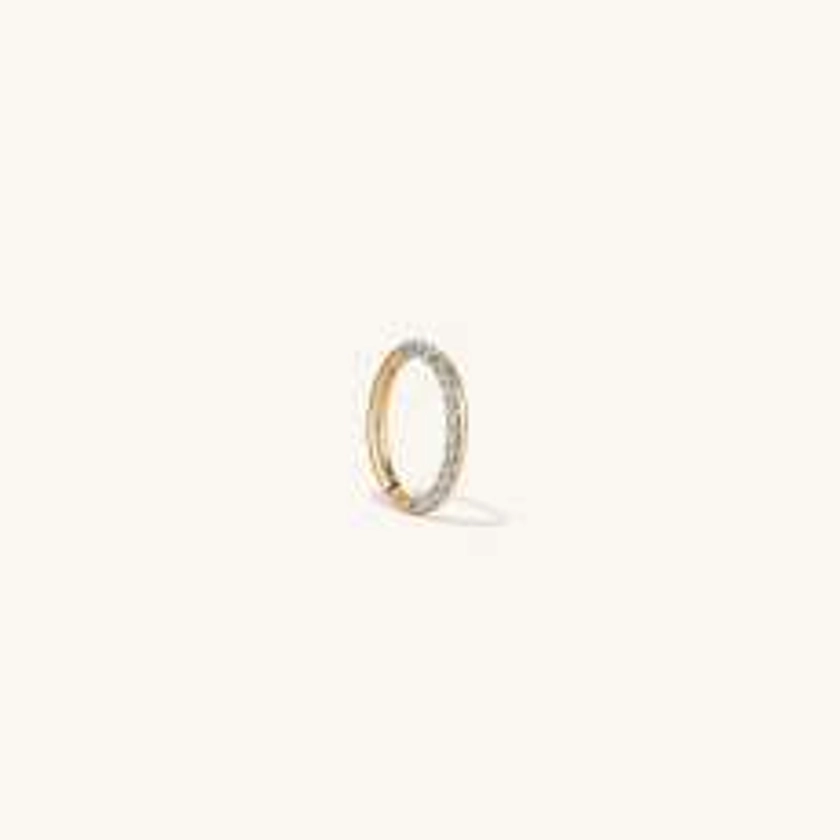 Pavé Diamond Small Cartilage Hoop | Mejuri