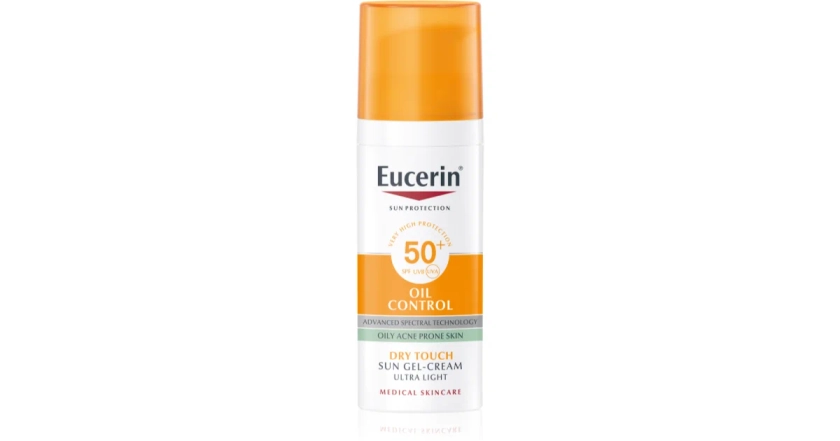 Eucerin Sun Oil Control crème-gel protectrice visage SPF 50+ | notino.fr