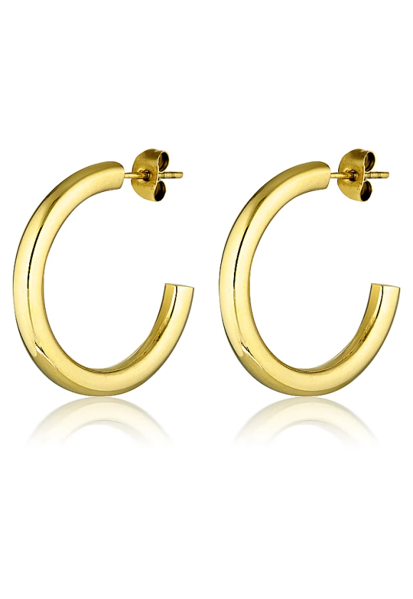 Elizabeth Hoop Earrings | Gold