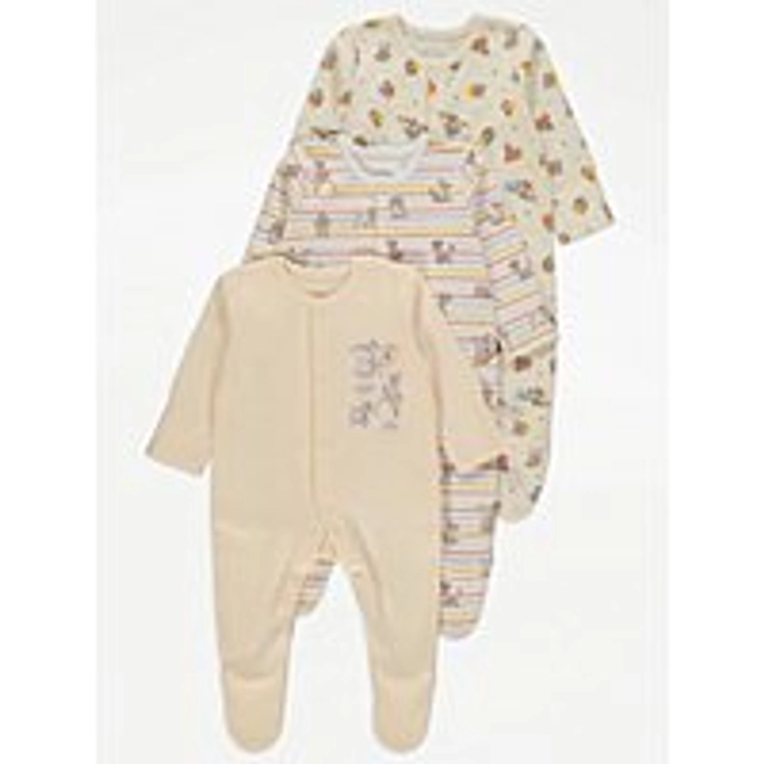 Disney Classics Yellow Sleepsuits 3 Pack | Baby | George at ASDA