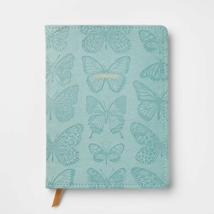 240pg Ruled Journal 8"x6" Butterfly Embossed - Threshold™