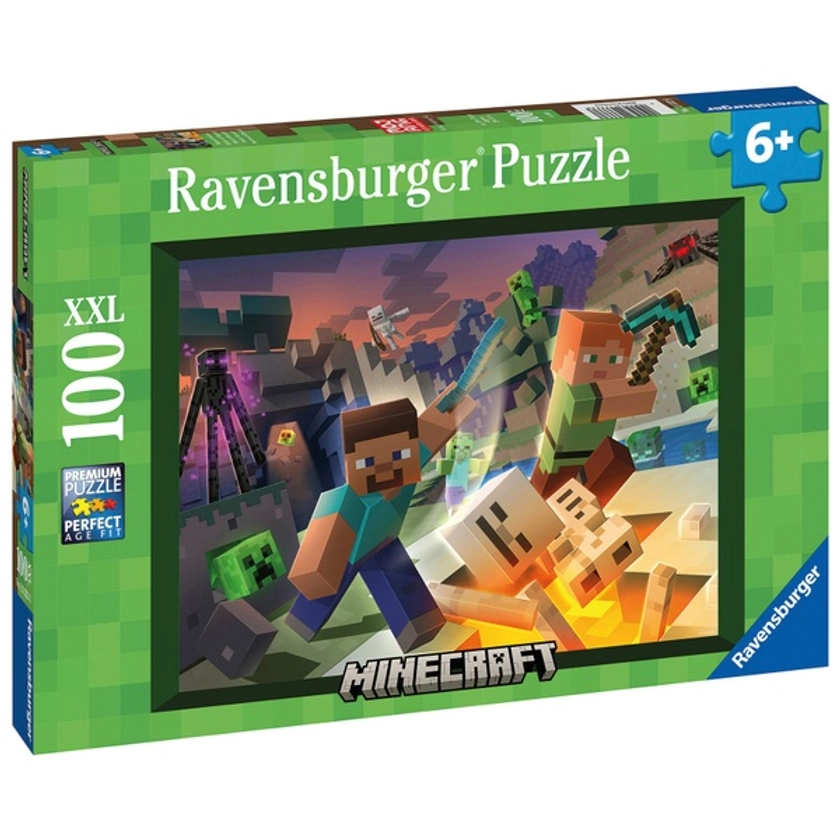 Ravensburger Monster Minecraft XXL 100 Piece Jigsaw Puzzle | Smyths Toys UK