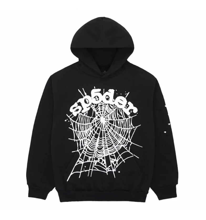 Sp5der OG Web Hoodie Black