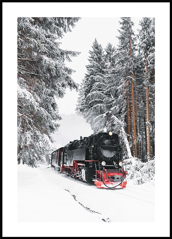 Affiche du train d’hiver