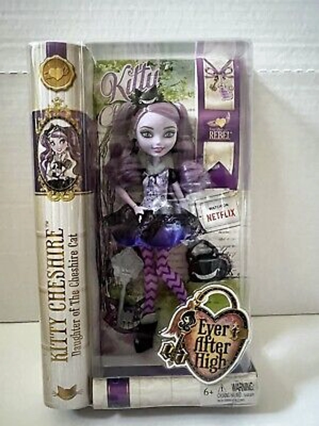 Ever After High Doll Kitty Cheshire NRFB Mattel Netflix Daughter Cheshire Cat