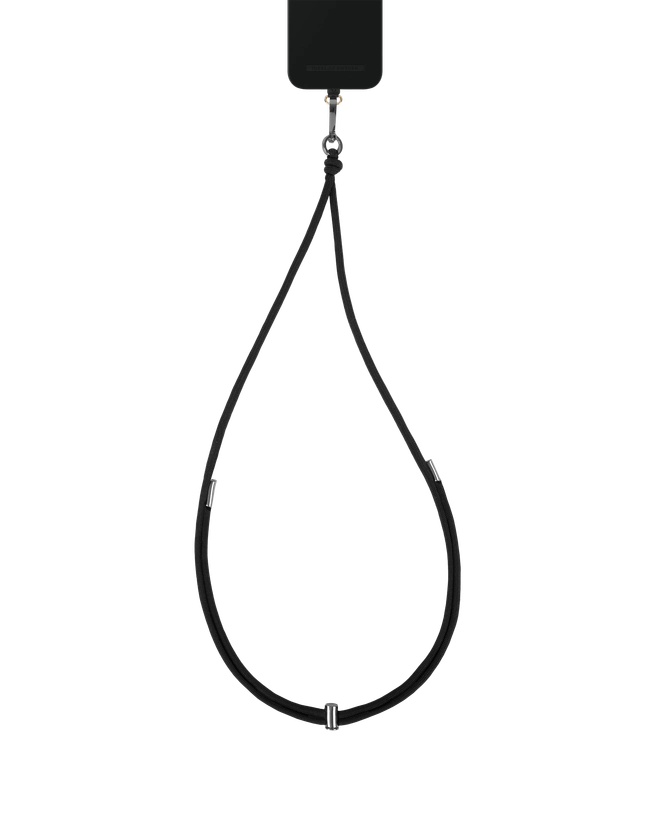 Cord Phone Strap Coal Black