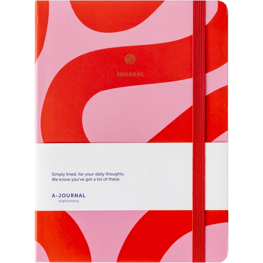 A-Journal Notebook - Flow Pink - A-Journal Stationery
