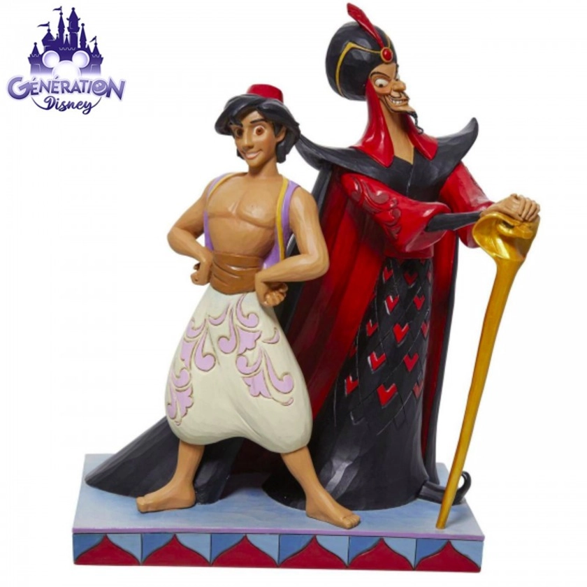 Figurine duo Aladdin et Jafar by Jim Shore
