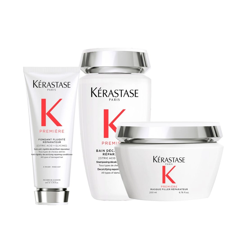 Kérastase Première Set (Bain Décalcifiant 250ml & Masque Filler Réparateur 200ml & Conditioner Fluidité Réparateur 200ml)