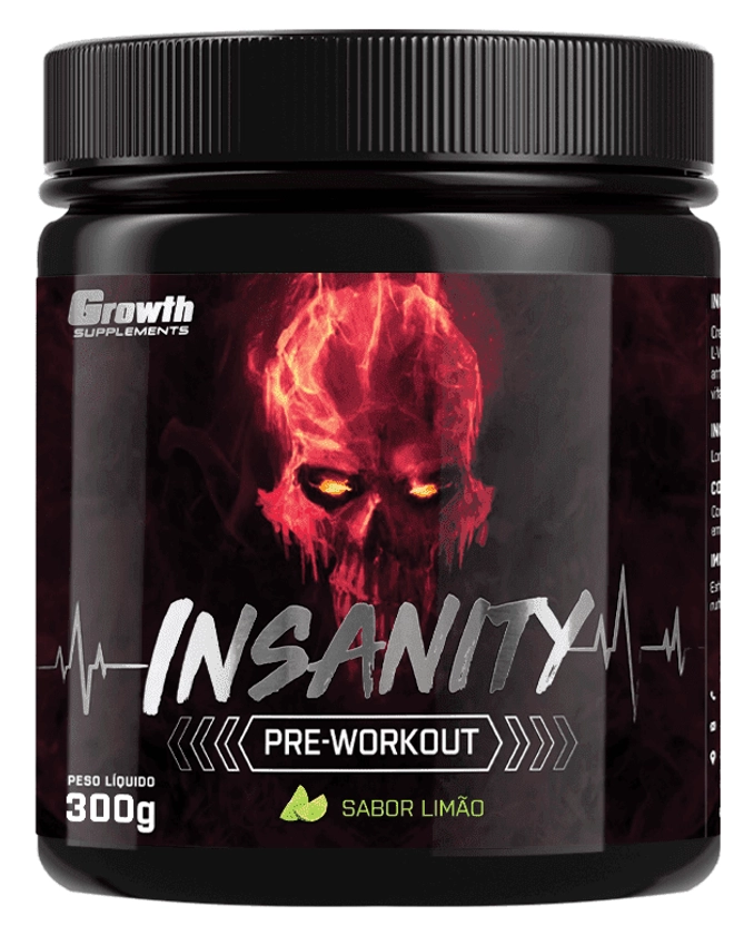 Pré-treino Insanity 300g - Growth Supplements