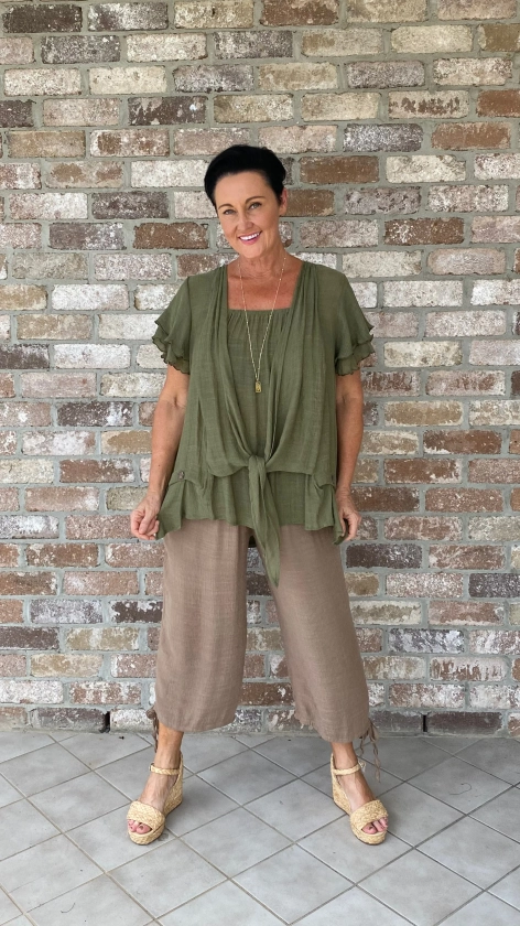 NEW Swing Top in Olive