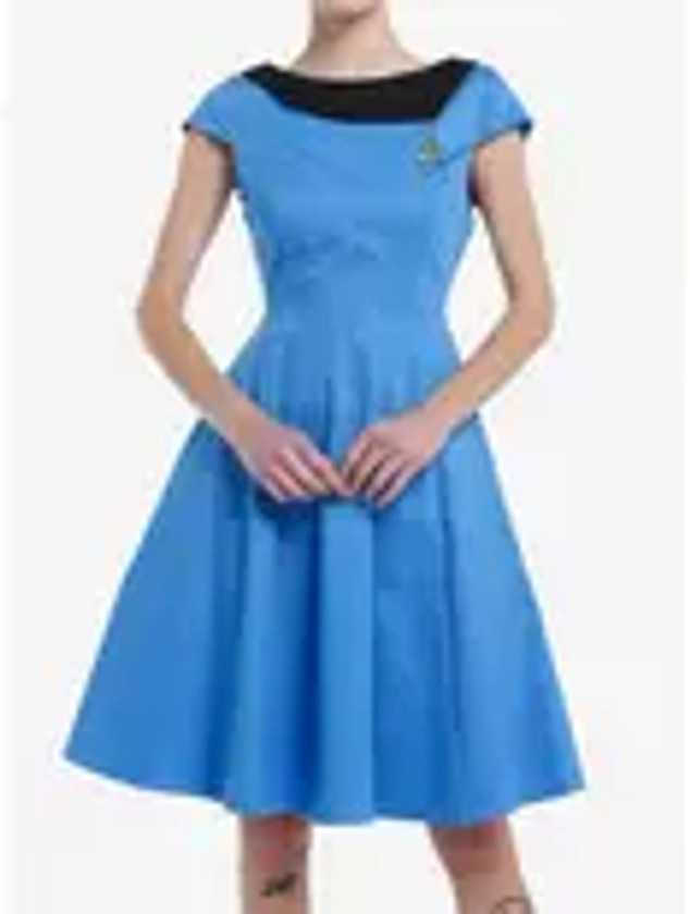 Her Universe Star Trek Blue Uniform Retro Dress Her Universe Exclusive | Her Universe