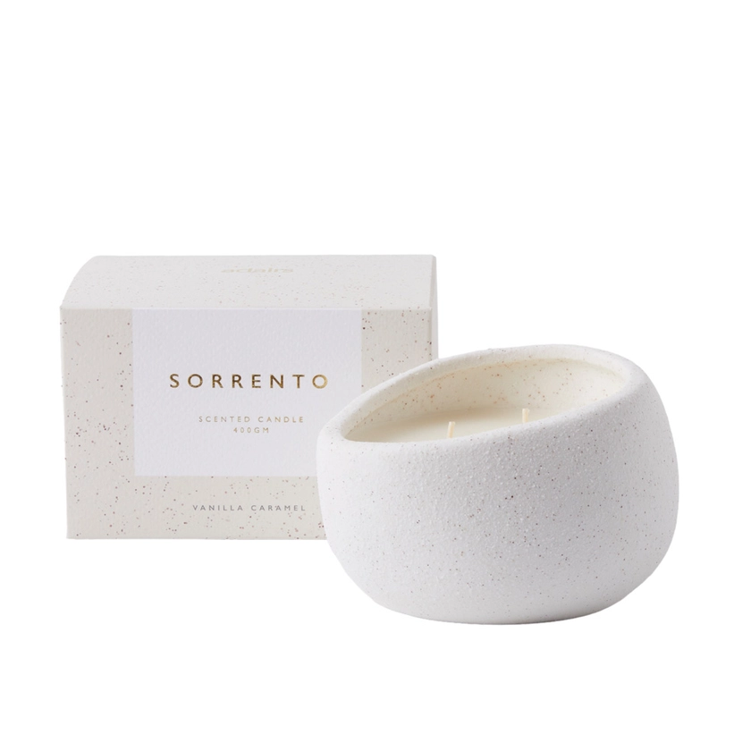 Sorrento Vanilla Caramel Candle 400g | Adairs