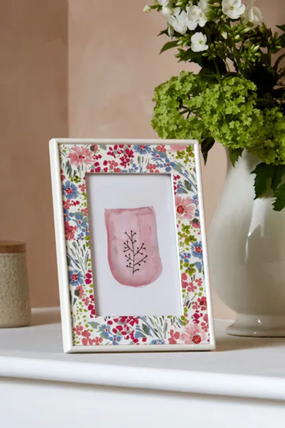 Multicolour Floral Photo Frame