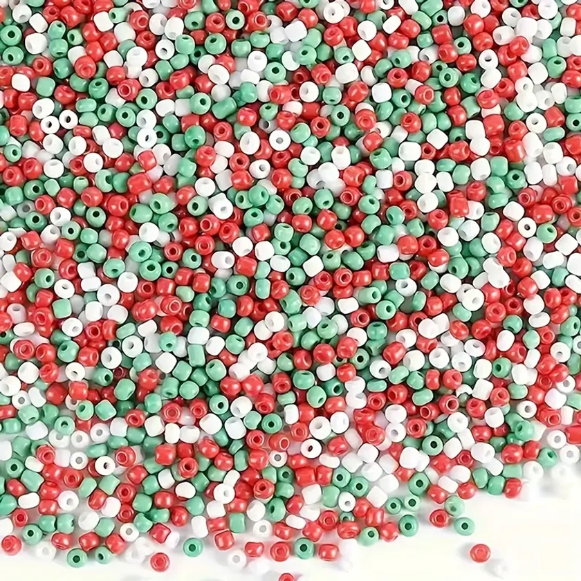 1000pcs Christmas Color Series 2mm Glass Beads For Jewelry Making DIY Creative Fashion Necklace Bracelet Handmade Crafts Small Business Supplies