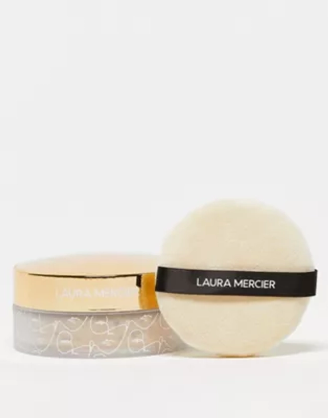 Laura Mercier Translucent Loose Setting Powder Jumbo Set + Velour Puff - Translucent | ASOS