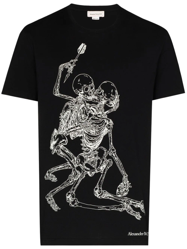 Title: Alexander McQueen Lovers Skeleton Print T-shirt - Farfetch