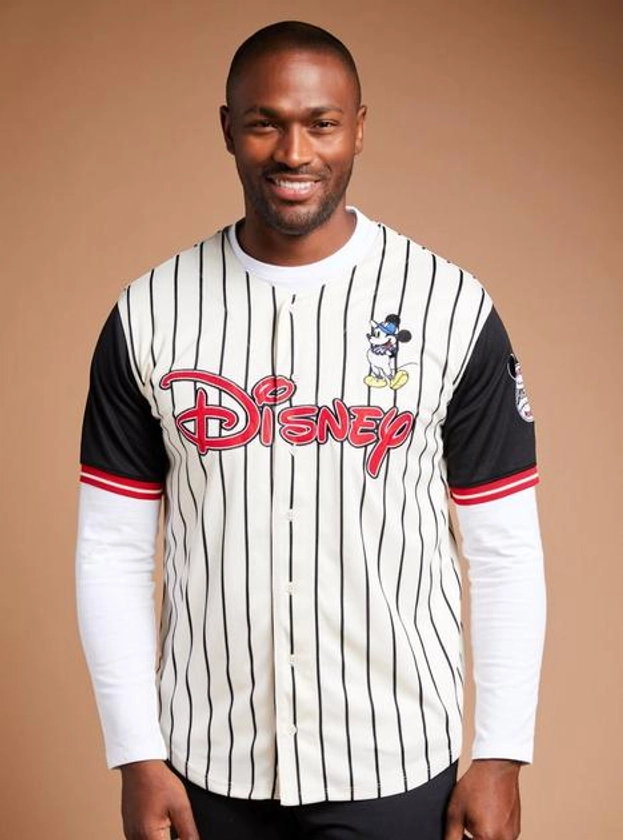 Disney Mickey Mouse Striped Baseball Jersey - BoxLunch Exclusive | BoxLunch