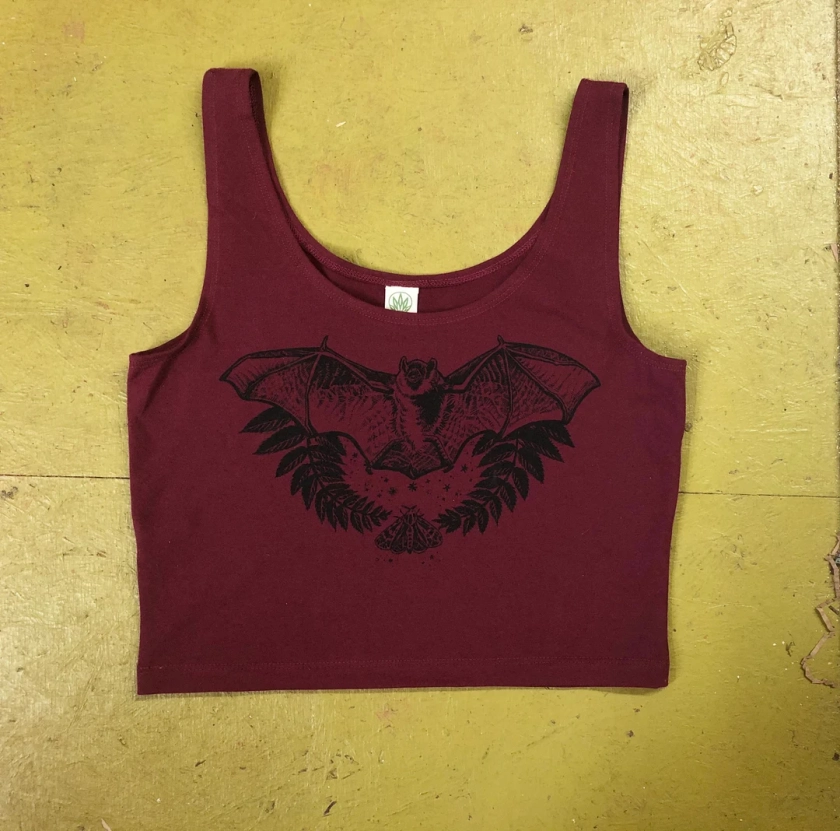 Witching Hour Crop Top - Wine