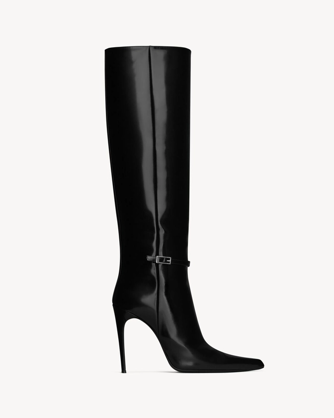 VENDOME bottes en cuir glacé | Saint Laurent | YSL.com