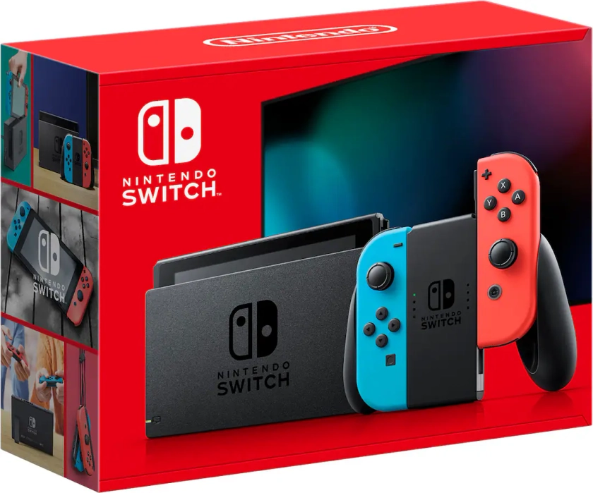 Nintendo Switch with Neon Blue and Neon Red Joy‑Con Multi HADSKABAH - Best Buy