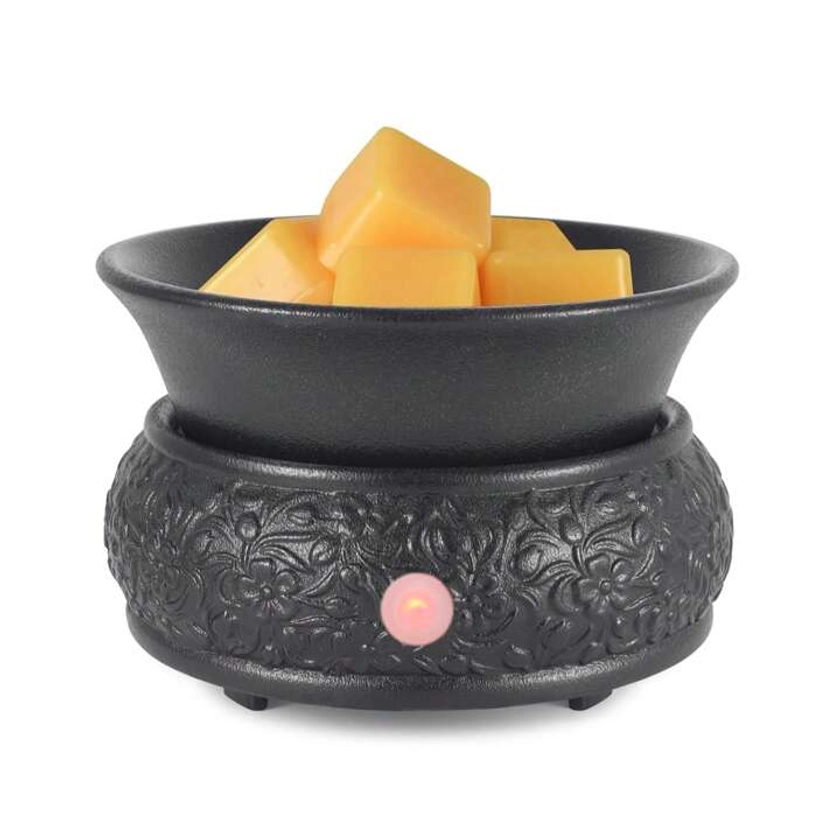 Wax Melt Warmer Ceramic Wax Warmer,3-1 Candle Wax Warmer For Scented Wax Burner Electric Wax Melter As Gifts For Moms Grandma Women Girls(Black)