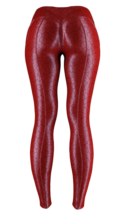 Assthetic Pants Panther - Dark Red