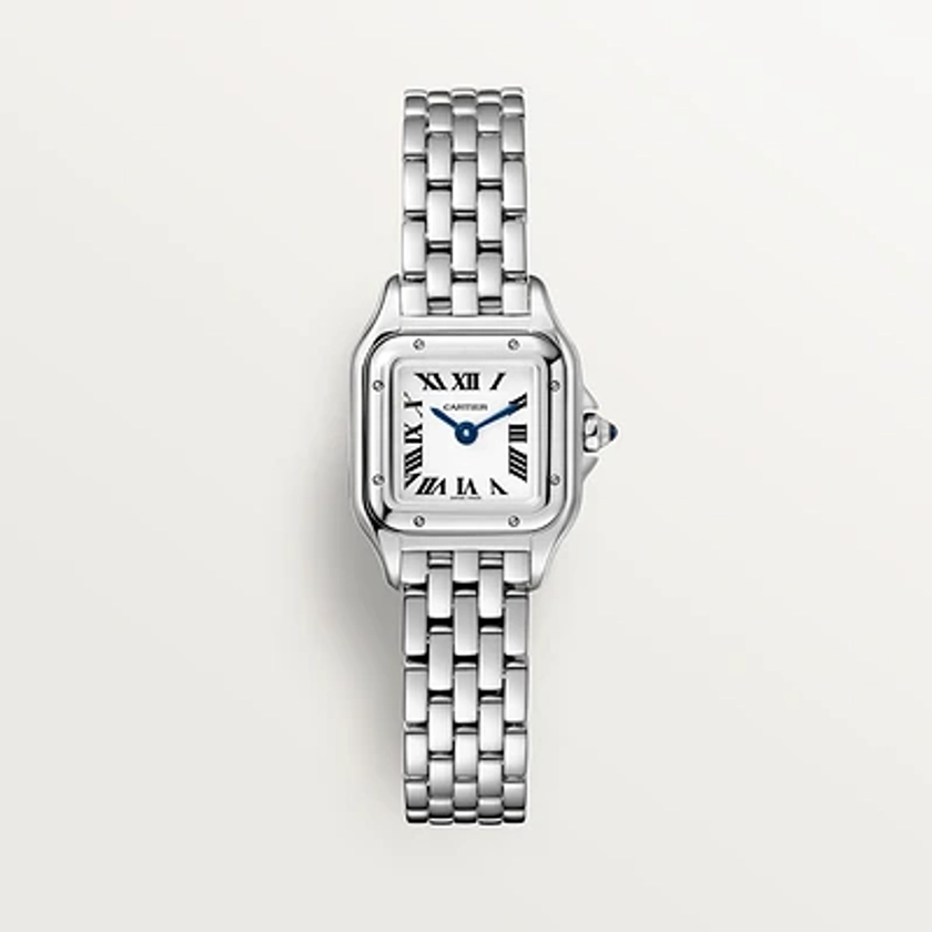 CRWSPN0019 - Panthère de Cartier-horloge - Kleine uitvoering, quartz uurwerk, staal - Cartier
