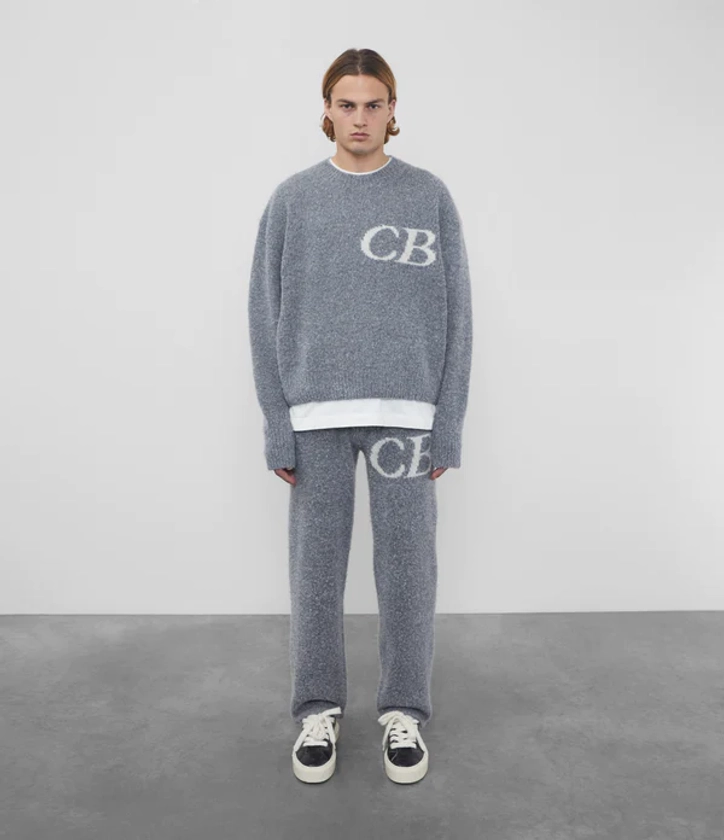 Cole Buxton Cb Logo Knit Gray Pants | Cole Buxton Pants | CB