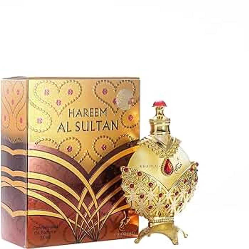 KHADLAJ PERFUMES Hareem Al Sultan Gold Concentrated Perfume Oil for Unisex, 1.18 Ounce