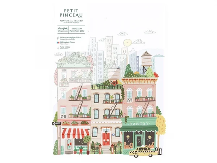 Coffret peinture au numéro - Petit Pinceau - New York par Hoglet and co